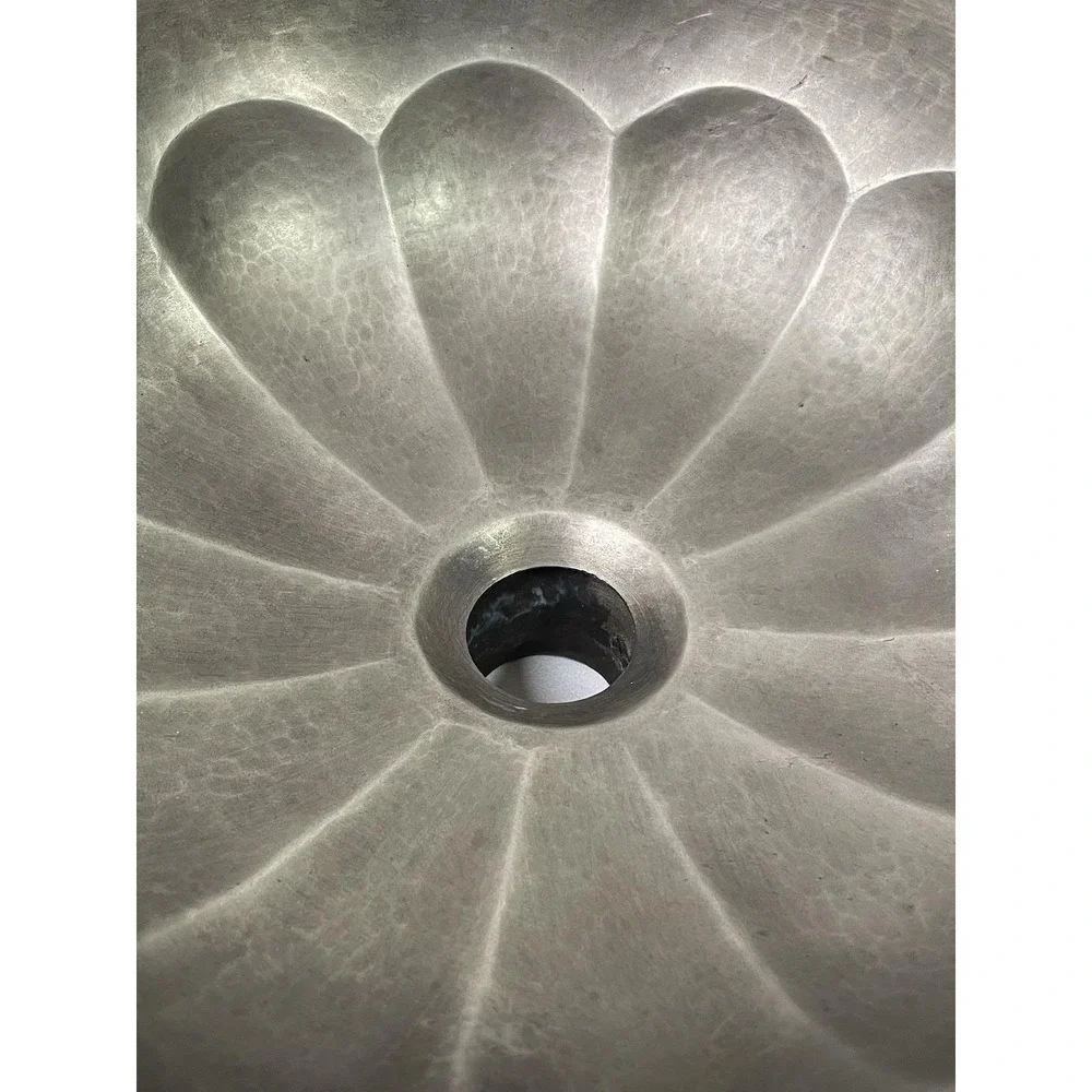 Bates and Bates Hammered Petal Design Bar Sink Hand Sink Matte Finish